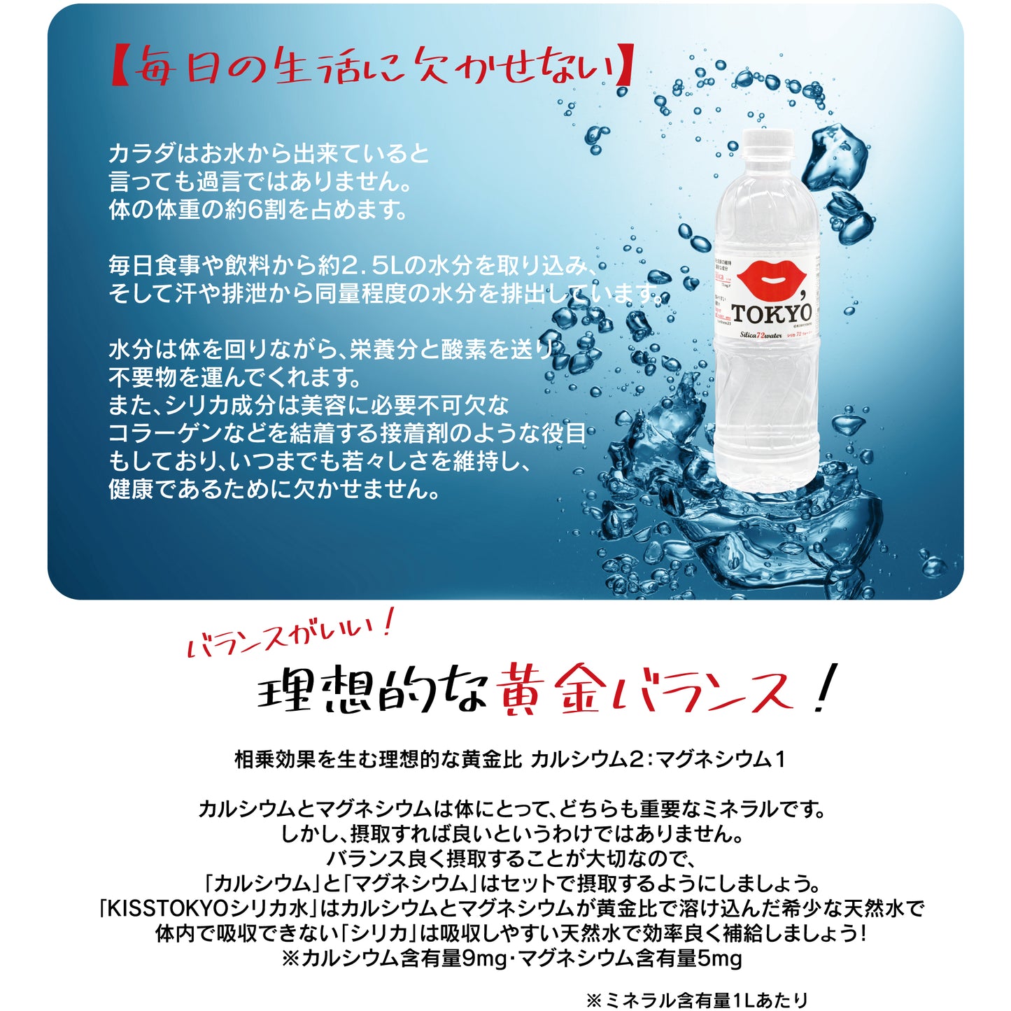 KISSTOKYO WATER silica72 シリカ水72 月2個以上まとめ買い